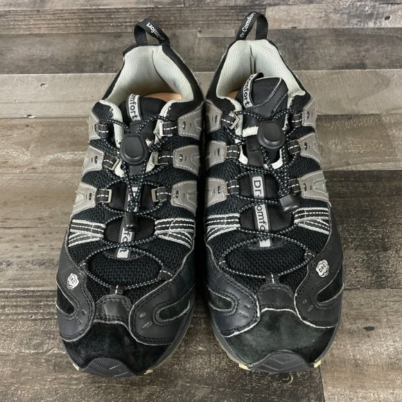 Dr. Comfort Performance Mens 11 W Black & Gray Athletic Shoes 7610 - Picture 4 of 12